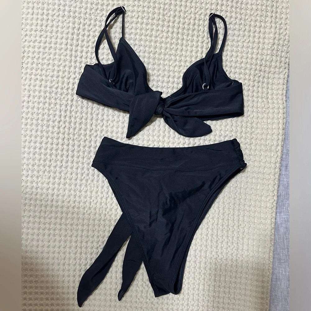 Abercrombie & Fitch Black Two-Piece Bikini Set